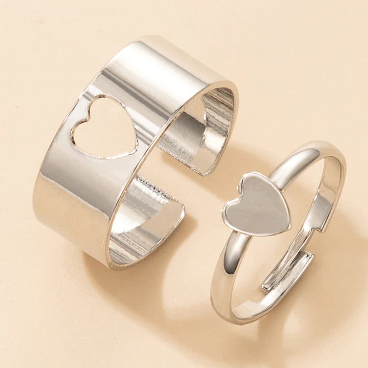 MATCHING PROMISE RINGS - 2 PIECES